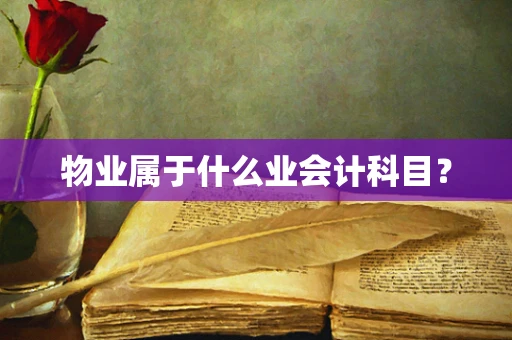 物业属于什么业会计科目？