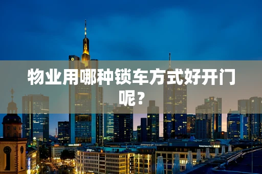物业用哪种锁车方式好开门呢？