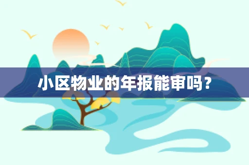 小区物业的年报能审吗？
