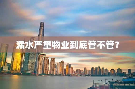 漏水严重物业到底管不管？