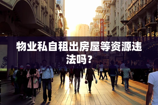 物业私自租出房屋等资源违法吗？
