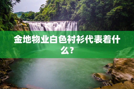 金地物业白色衬衫代表着什么？