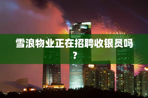 雪浪物业正在招聘收银员吗？