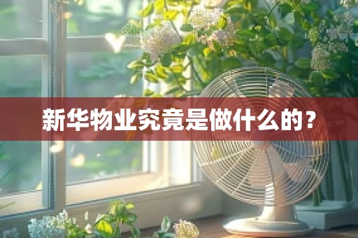 新华物业究竟是做什么的？