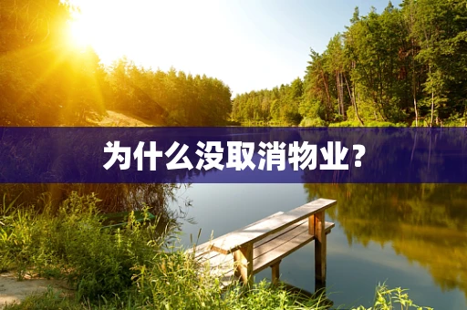 为什么没取消物业？