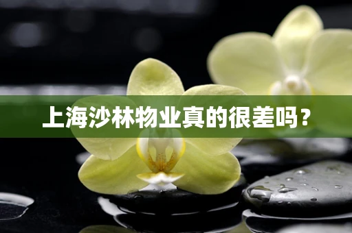 上海沙林物业真的很差吗？