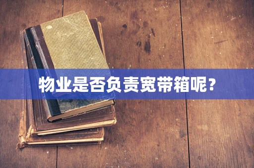 物业是否负责宽带箱呢？