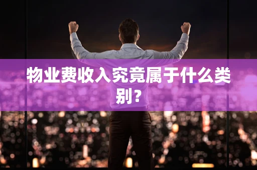 物业费收入究竟属于什么类别？