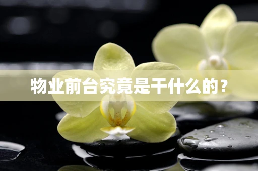 物业前台究竟是干什么的？