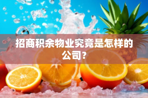 招商积余物业究竟是怎样的公司？