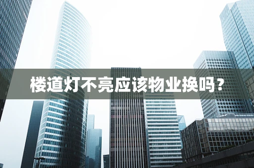 楼道灯不亮应该物业换吗？