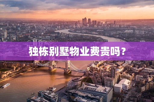 独栋别墅物业费贵吗？