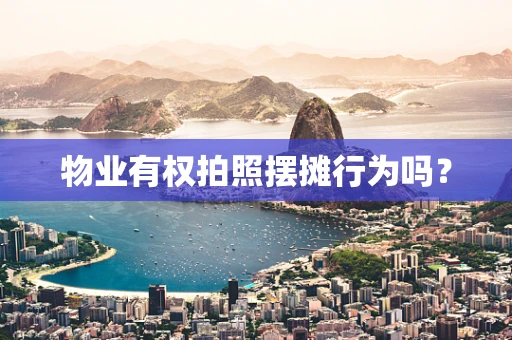 物业有权拍照摆摊行为吗？