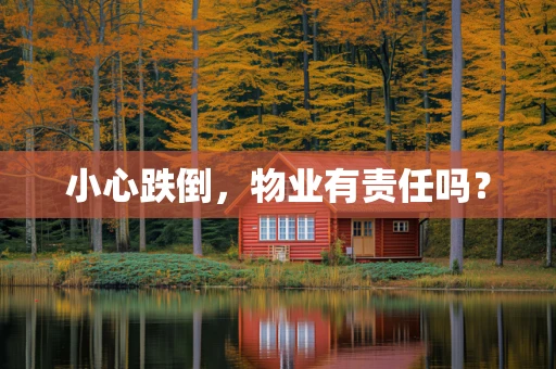 小心跌倒，物业有责任吗？