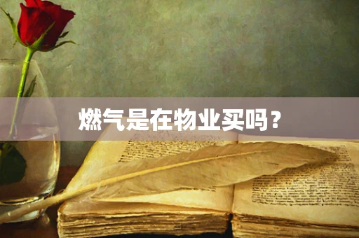 燃气是在物业买吗？