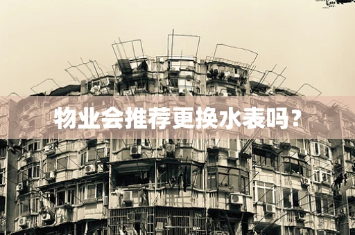 物业会推荐更换水表吗？