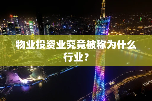 物业投资业究竟被称为什么行业？