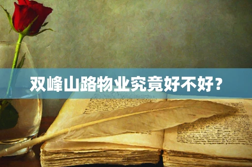 双峰山路物业究竟好不好？