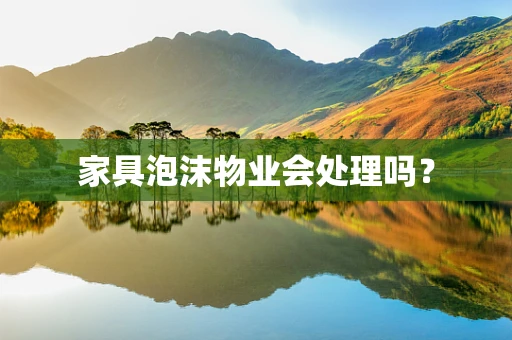 家具泡沫物业会处理吗？