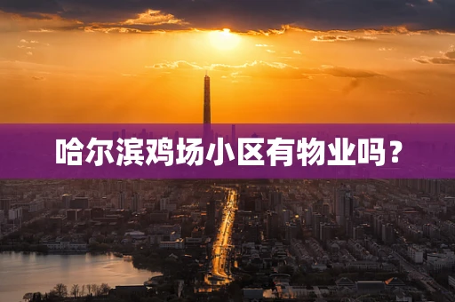 哈尔滨鸡场小区有物业吗？
