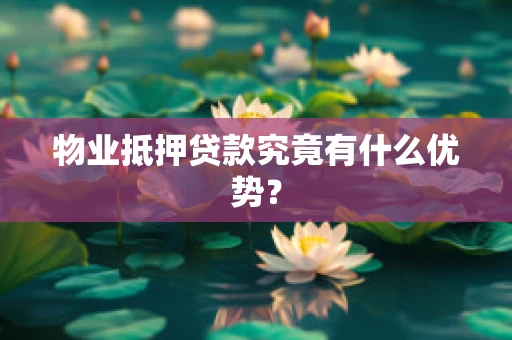 物业抵押贷款究竟有什么优势？