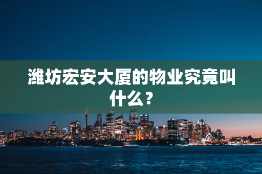 潍坊宏安大厦的物业究竟叫什么？