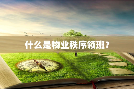 什么是物业秩序领班?