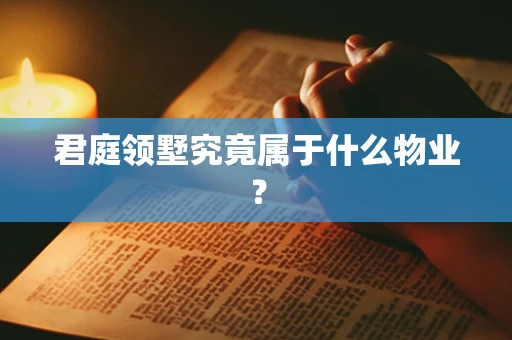 君庭领墅究竟属于什么物业？