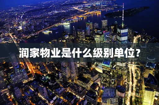 润家物业是什么级别单位？