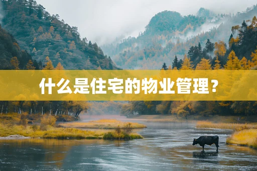 什么是住宅的物业管理？