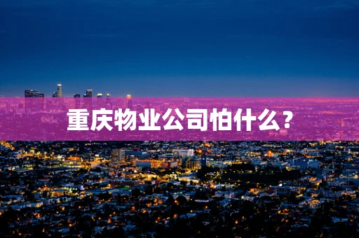 重庆物业公司怕什么？