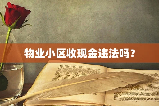 物业小区收现金违法吗？