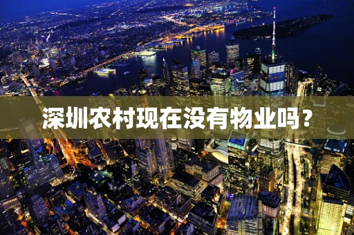 深圳农村现在没有物业吗？
