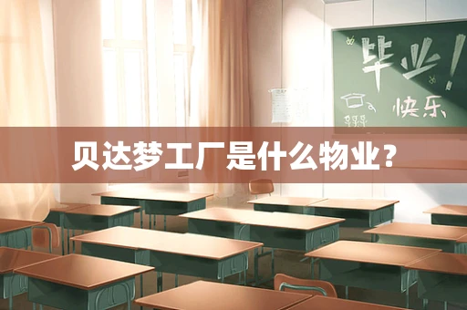 贝达梦工厂是什么物业？