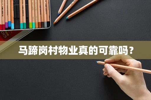 马蹄岗村物业真的可靠吗？