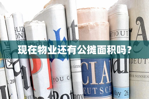 现在物业还有公摊面积吗？