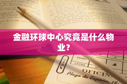 金融环球中心究竟是什么物业？