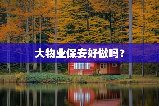 大物业保安好做吗？