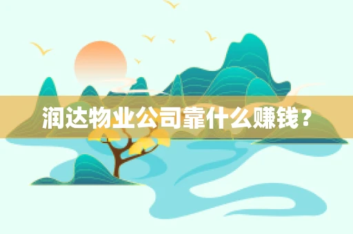 润达物业公司靠什么赚钱？